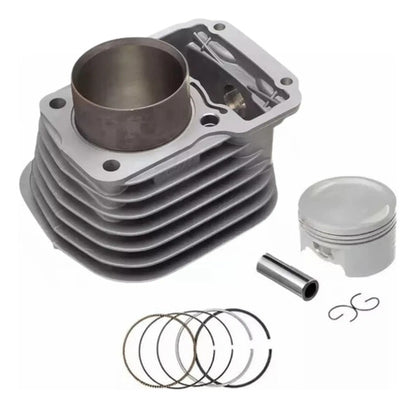Kit Cilindro Pistão e Anéis Smartfox Honda Cg 125 Titan Fan 2002 a 2008