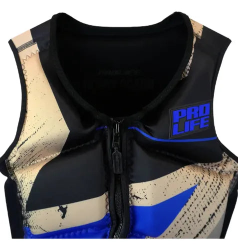 Colete Salva Vidas Homologado Marinha Hydro Citrus Pro Life Sand Blue G1