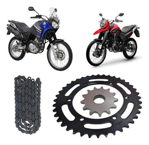 Kit Relação KMC sem Retentor Yamaha Lander 250 2009 a 2024 Ténéré 250 2011 a 2019 520H 106L 40/13T