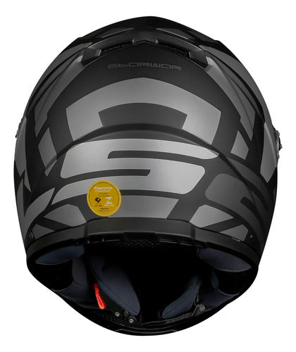 Capacete LS2 FF358 Starwar Preto Prata Fosco