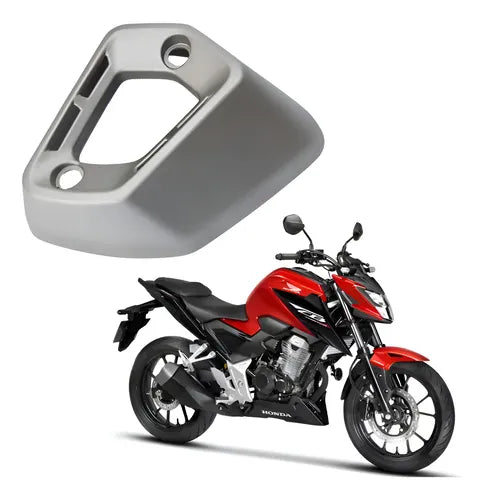 Protetor do Escapamento Paramotos Honda Cb 300f Twister 2023 a 2025 Prata