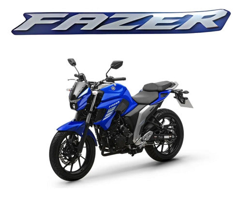 Adesivo da Aleta da Aba do Tanque Esquerda Yamaha Fazer Fz25 250 2022 a 2023 Azul