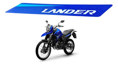 Adesivo da Tampa Lateral Esquerda Yamaha Lander 250 2021 a 2024 Azul