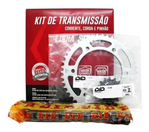 Kit Relação DID Premium com Retentor Yamaha Fazer Fz25 250 2018 em diante 428HXV 136L 46/15T