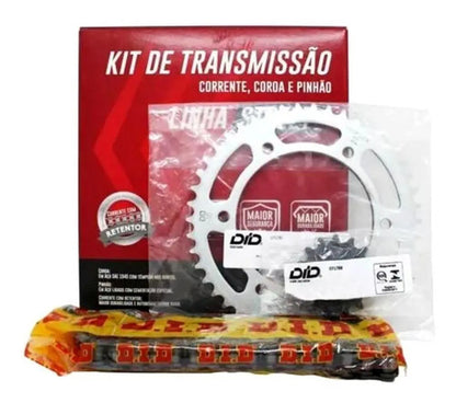 Kit Relação DID Premium com Retentor Yamaha Fazer Fz25 250 2018 em diante 428HXV 136L 46/15T