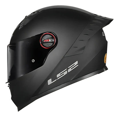 Capacete LS2 FF358 Pro Solid com Spoiler Preto Fosco