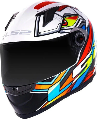 Capacete LS2 FF358 Xdron Laranja Brilhante