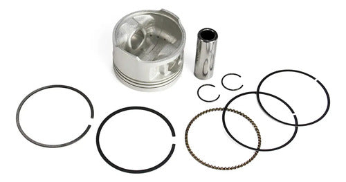 Kit Pistão com Anéis Magnetron Yamaha Factor 125 2006 a 2018 0,75 mm