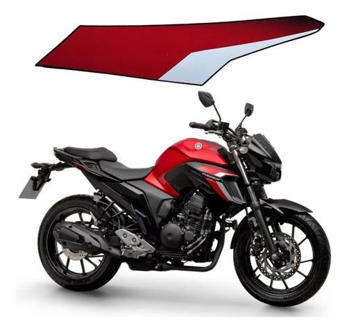 Adesivo da Aba do Tanque Direita Yamaha Fazer Fz25 250 2024 Vermelho