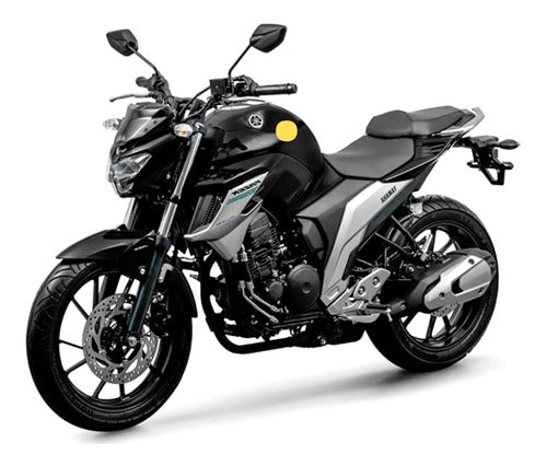 Capa do Tanque Esquerda Yamaha Fazer Fz25 250 2018 a 2024 Preto Brilhante