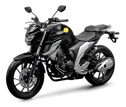 Capa do Tanque Esquerda Yamaha Fazer Fz25 250 2018 a 2024 Preto Brilhante