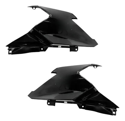 Par de Aletas Abas do Tanque Paramotos Honda Cg 160 Titan 2025 em diante Preto