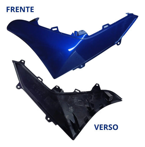 Moldura da Tampa Lateral Esquerda Yamaha Nmax 160 2021 a 2023 Azul