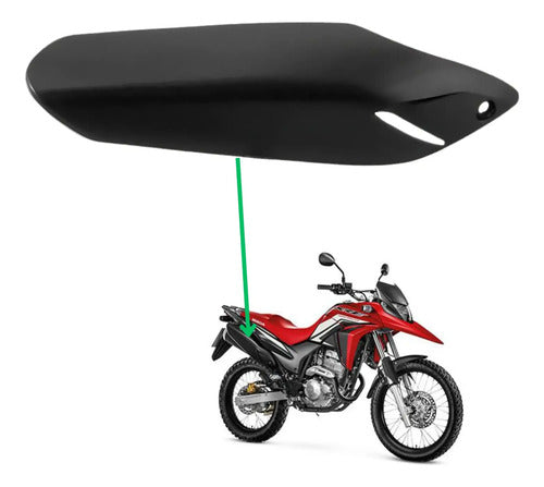 Protetor do Escapamento Paramotos Honda Xre 300 2010 a 2018 Preto Fosco