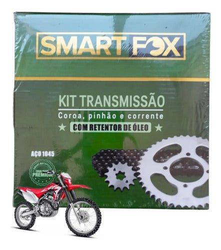 Kit Relação Smartfox com Retentor Honda Crf 230f 2007 em diante 520HO 110L 50/13T