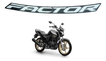 Adesivo Emblema da Capa do Tanque Yamaha Factor Dx 150 2025 Preto Metálico