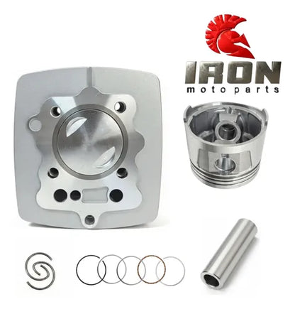 Kit Cilindro Pistão Anéis e Juntas Iron Dafra Speed Kansas 150 2008 em diante STD