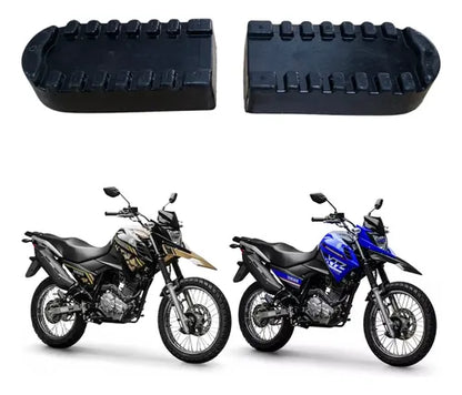 Par de Borrachas da Pedaleira Dianteira Smartfox Yamaha Xtz 125 Crosser 150 Lander Ténéré 250