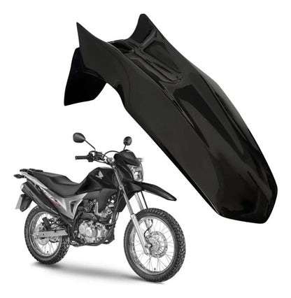 Paralama Dianteiro Paramotos Honda Bros 160 2015 a 2021 Preto Brilhante