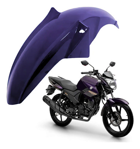Paralama Dianteiro Paramotos Yamaha Fazer 150 2014 a 2025 Roxo Metálico