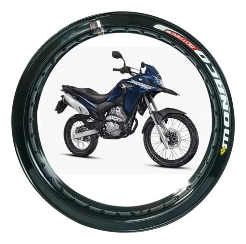 Aro de Roda Traseira Motard Monaco Honda Cg 125 150 160 Titan Fan Start 2.50x18 Preto Brilhante