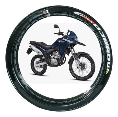 Aro de Roda Traseira Motard Monaco Honda Cg 125 150 160 Titan Fan Start 2.50x18 Preto Brilhante