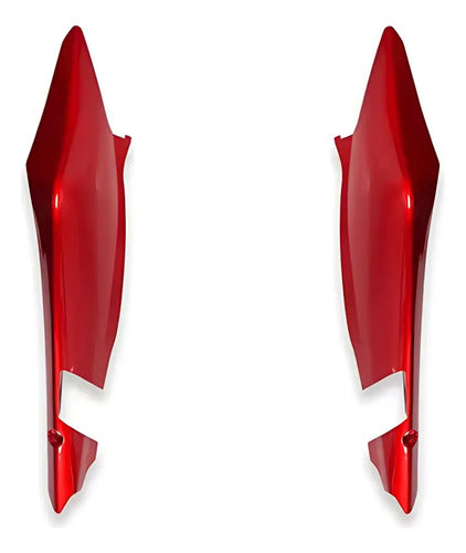 Par de Rabetas Laterais Paramotos Honda Xre 300 2013 a 2015 Vermelho