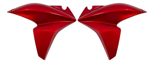 Par de Abas do Tanque Paramotos Honda Xre 300 2013 a 2015 Vermelho