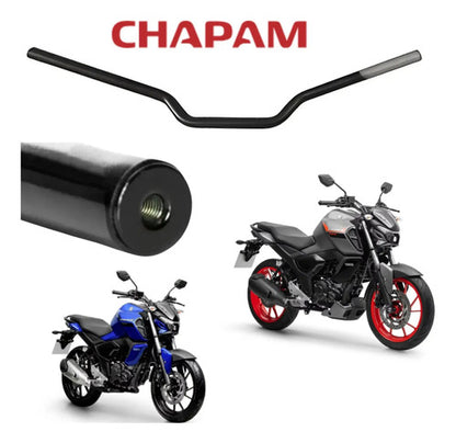 Guidão com Peso Chapam Yamaha Fazer Fz15 150 2023 a 2025 Preto Fosco