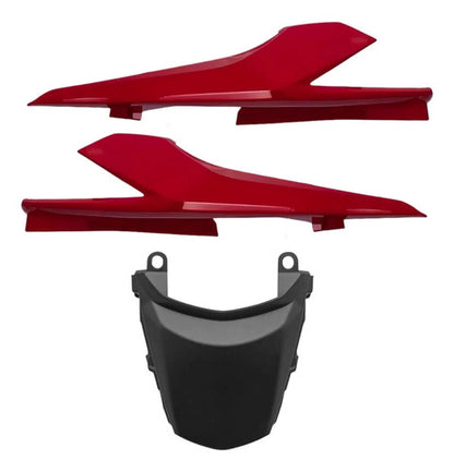 Kit Rabeta Lateral Completa Paramotos Honda Cg 160 Titan 2016 a 2024 Vermelho Perolizado