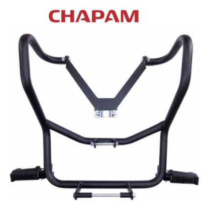 Protetor de Carenagem Protetor de Motor com Pedaleira Chapam Honda Bros 150 2009 a 2015 Preto Fosco