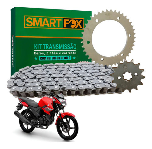 Kit Relação Smartfox com Retentor Yamaha Fazer Fz15 150 2023 em diante 428OH 128L 41/14T