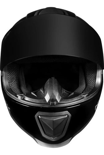 Capacete Norisk Razor Solid com 2 Viseiras e Spoiler Preto Brilhante