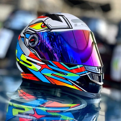 Capacete LS2 FF358 Xdron Laranja Brilhante