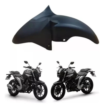 Paralama Dianteiro Yamaha Fazer Fz25 250 2018 a 2025 Preto Fosco