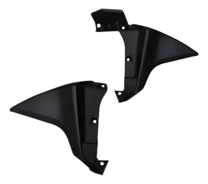 Par de Aletas Abas do Tanque Inferiores Paramotos Honda Xre 300 2013 a 2015 Preto Fosco