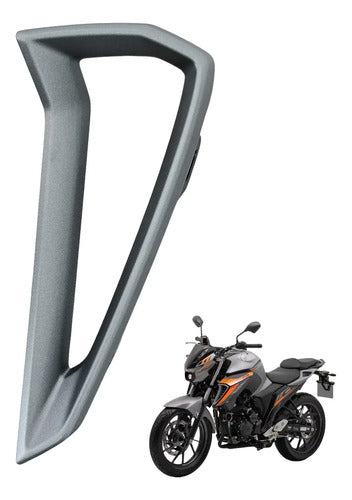 Tampa Guia de Ar Aba do Tanque Esquerda Yamaha Fazer Fz25 250 2025 Cinza Fosco