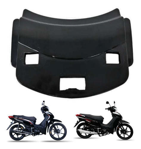 Acabamento da Carenagem Frontal Smartfox Shineray Jet 50 125 2023 a 2024 Preto