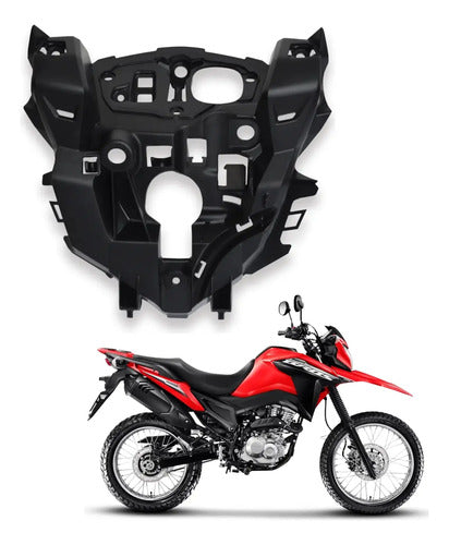 Carenagem Interna do Farol Paramotos Honda Bros 160 2022 a 2024 Preto