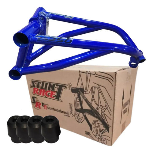 Protetor de Motor Stunt Race Cage Yamaha Fazer 250 2006 a 2017 Azul Metálico