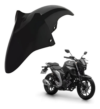 Paralama Dianteiro Yamaha Fazer Fz25 250 2022 a 2025 Preto Brilhante