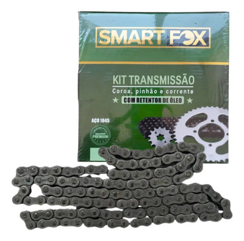Kit Relação Smartfox com Retentor Yamaha Factor 125 2003 em diante 428 120L 45/14T