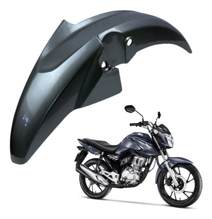 Paralama Dianteiro sem Suporte Paramotos Honda Cg 160 Fan 2022 a 2024 Cinza