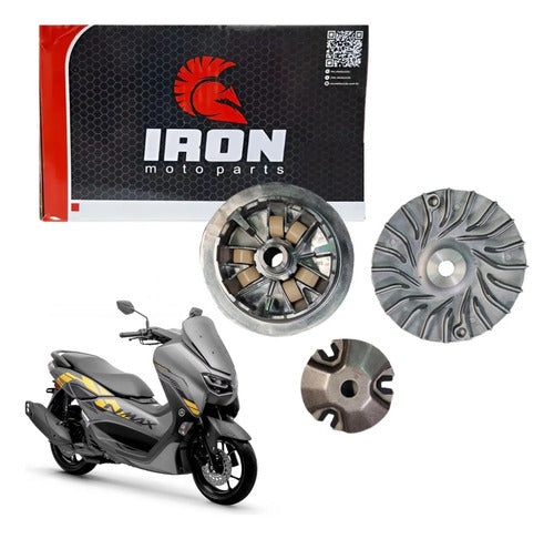 Kit Polia Primária e Roletes da Embreagem Iron Yamaha Nmax 160 2016 a 2022