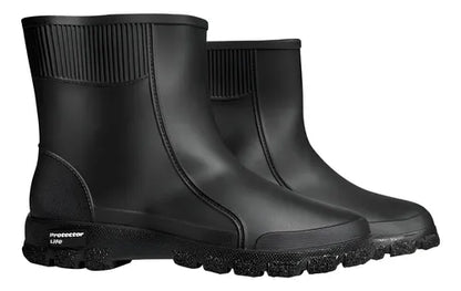 Bota de Chuva Protector Life Cano Médio Preto