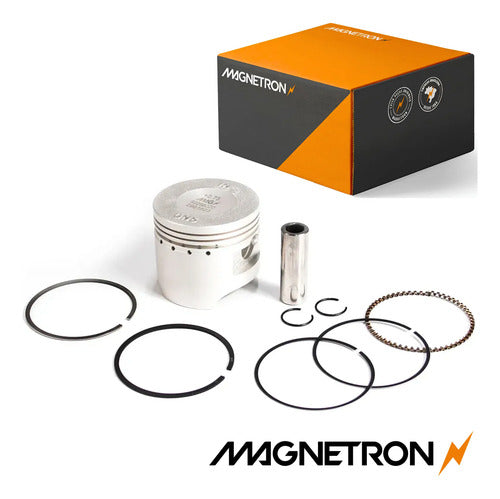 Kit Pistão com Anéis Magnetron Honda Biz Pop 100 C100 Dream 0,75 mm