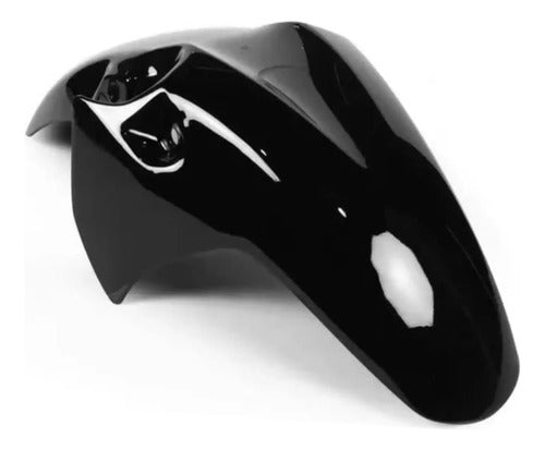 Paralama Dianteiro Paramotos Honda Cb 300r 2013 em diante Preto Brilhante