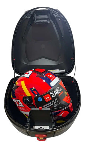 Bauleto Baú Traseiro Givi B330N Monolock 33 Litros Lente Vermelha