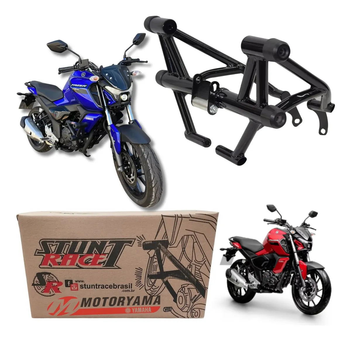 Protetor Motor Carenagem Stunt Race Fz15 2023 2024