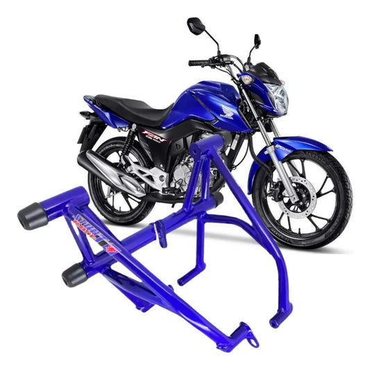 Protetor Motor Stunt Race Titan 160 Fan Start Cargo Azul